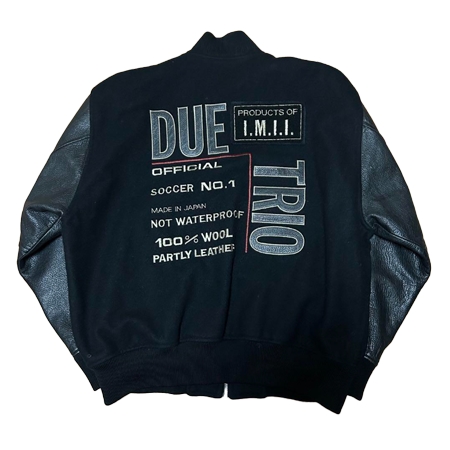 ISSEY MIYAKE DUETRIO(イッセイミヤケデュエトリオ) 80s 袖レザー スタジャン