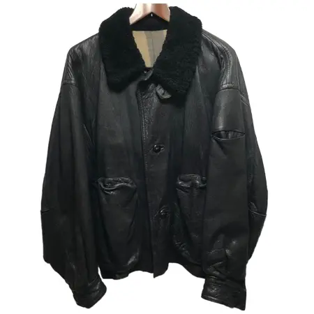 ISSEY MIYAKE MEN(イッセイミヤケメン) ヴィンテージ 85AW レザーボンバージャケット