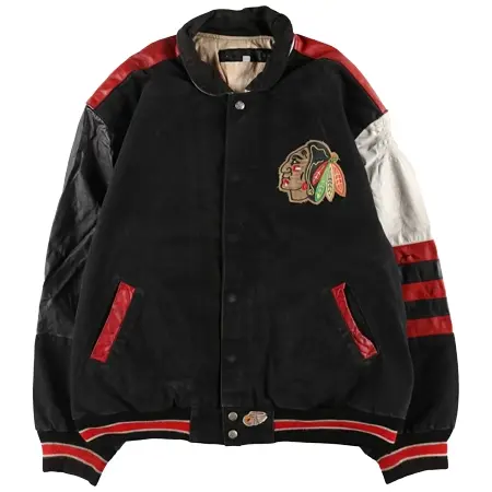 JEFF HAMILTON(ジェフ ハミルトン) ヴィンテージ NHL CHICAGO BLACKHAWKS スタジャン