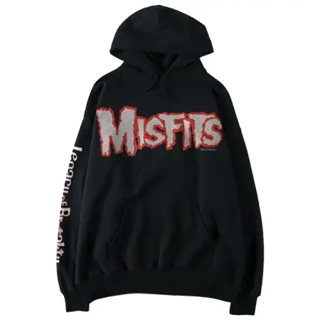JERZEES(ジャージーズ) ヴィンテージ 90s ミスフィッツ バンド スウェットプルオーバーパーカー