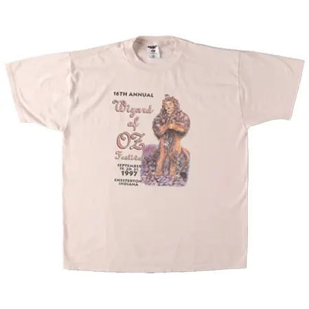 JERZEES(ジャージーズ) ヴィンテージ 90s Wizard of OZ Festival オズの魔法使い 臆病なライオン キャラクタープリントTシャツ