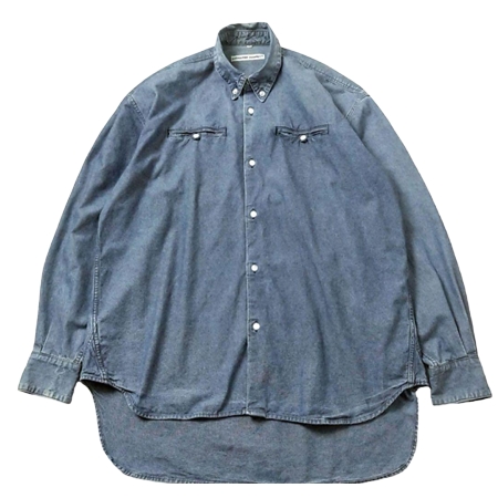 KATHARINE HAMNETT(キャサリンハムネット) ヴィンテージ 80s-90s ロング デニム シャツ