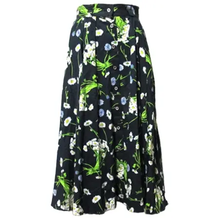 KENZO(ケンゾー) ヴィンテージ コスモスロングサーキューラースカート