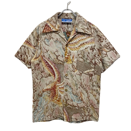 OCEAN PACIFIC(オーシャン パシフィック) ヴィンテージ 70s Tiger&Eagle Cotton Hawaiian Shirts