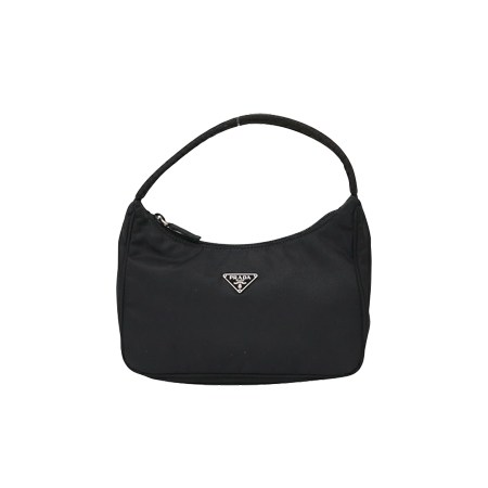PRADA(プラダ) ヴィンテージ 三角ロゴ金具ナイロンハンドバッグ