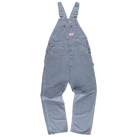 ROUND HOUSE(ラウンドハウス) 70s USA製 ヒッコリーストライプ オーバーオール