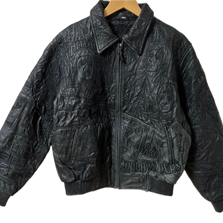 SCARFACE(スカーフェイス) ヴィンテージ レザージャケット 全面刺繍