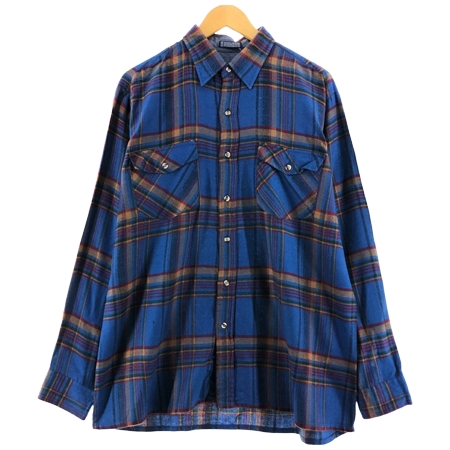 VAN HEUSEN(ヴァンヒューゼン) 90s WINTERWEIGHTS 長袖 ライトネルチェックシャツ