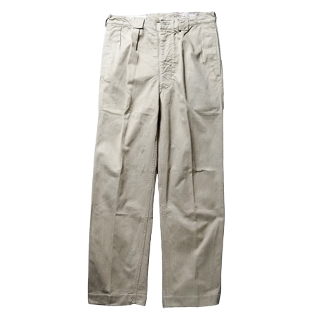 VINTAGE French ARMY(フランス軍) (ヴィンテージ フレンチアーミー) 50s Two-tuck Cotton Chino Pants