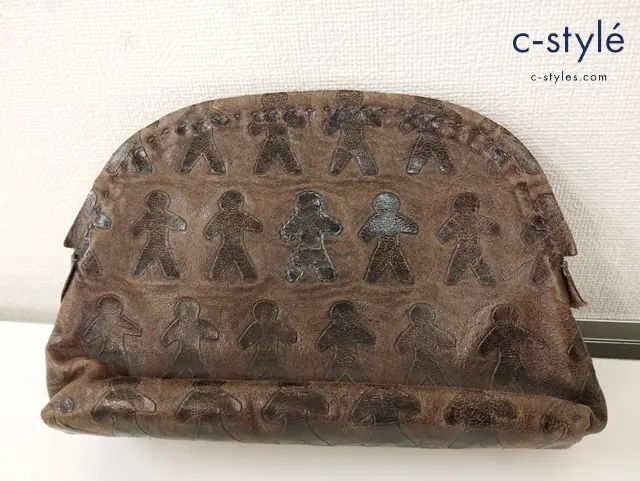 HENRY BEGUELIN エンリーベグリン ポーチ ブラウン オミノ