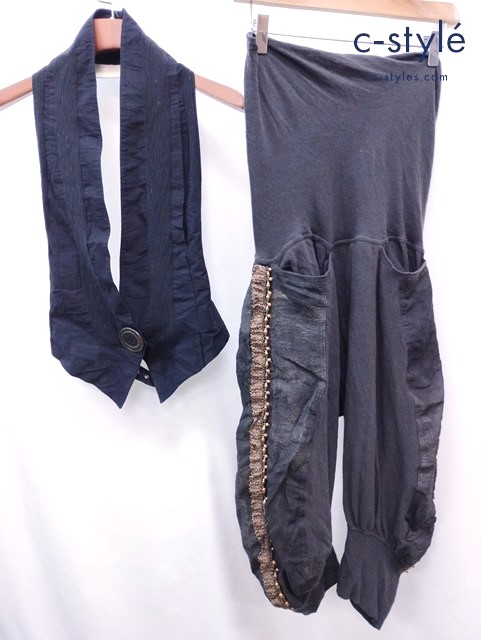 SHARE SPIRIT シェアスピリット ベスト パンツ 36 ブラック レディース