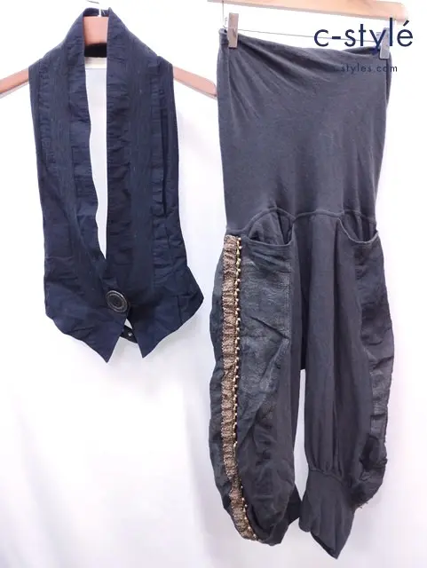 SHARE SPIRIT シェアスピリット ベスト パンツ 36 ブラック レディース