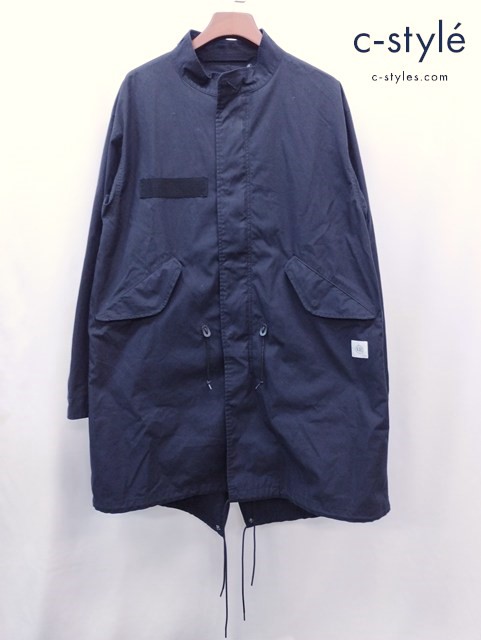 uniform experiment ユニフォームエクスペリメント モッズコート 4 ブラック UE-212012