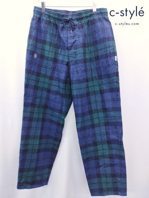 WTAPS ダブルタップス パンツ 03 ネイビー×グリーン SEAGULL 03 TROUSERS 222TQDT-PTM02 チェック