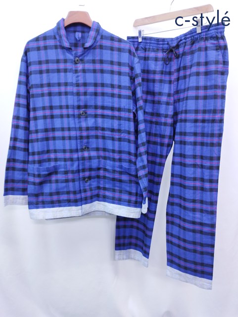 uniform experiment フランネルシャツ パンツ 4 ブルー系 UE-212034 UE-212036 セットアップ