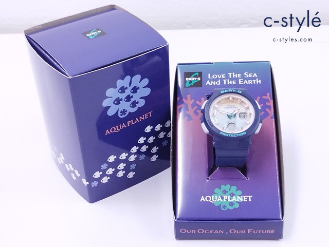 CASIO カシオ BABY-G 腕時計 ネイビー アクアプラネット クォーツ レディース