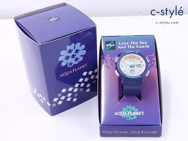 CASIO カシオ BABY-G 腕時計 ネイビー アクアプラネット クォーツ レディース