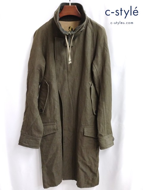 SIVA シヴァ コート 2 カーキ HEMATITE COLD ウール リネン 01-102-006