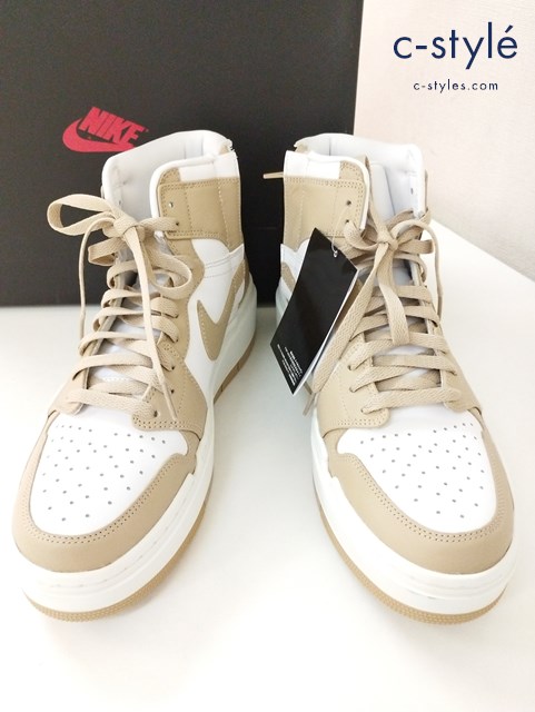 NIKE ナイキ スニーカー 28.5cm ベージュ×ホワイト AIR JORDAN 1 エレベート DN3253-121