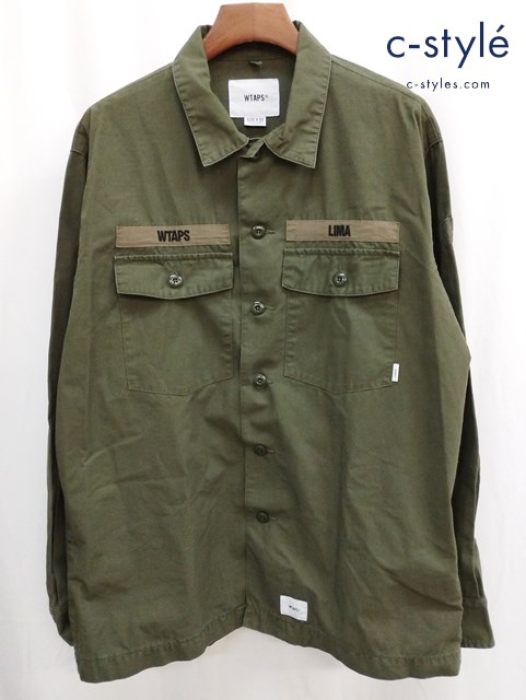 WTAPS ダブルタップス シャツジャケット 03 カーキ BUDS LS SHIRTS RIPSTOP 201BRDT-SHM02