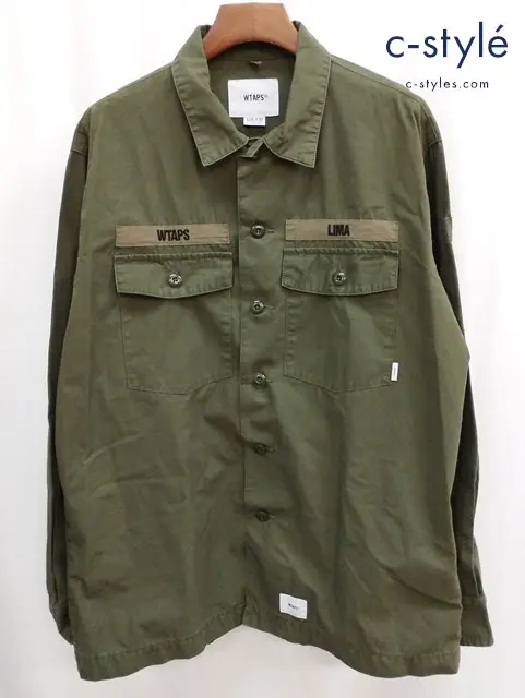WTAPS ダブルタップス シャツジャケット 03 カーキ BUDS LS SHIRTS RIPSTOP 201BRDT-SHM02