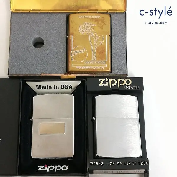 ZIPPO ジッポー オイルライター 喫煙具 VARGA GIRL SERIES 特別限定品 G3202-04 他 計3点