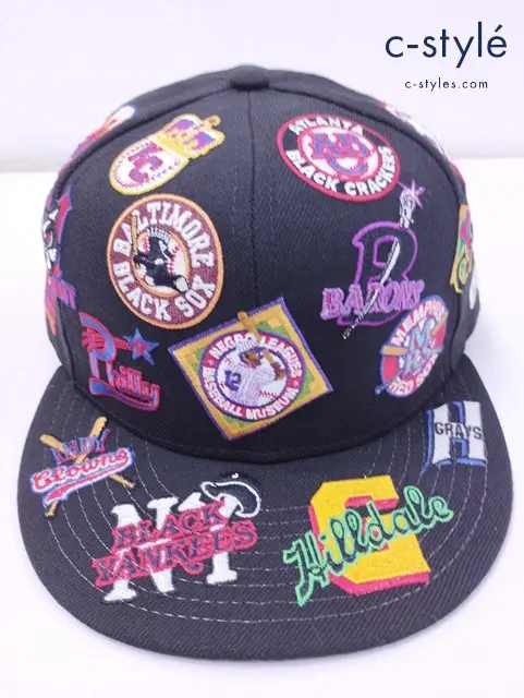 NEW ERA ニューエラ 9FIFTY キャップ帽 F ブラック スナップバック NEGRO TEAM LOGO OSFA 11907012 帽子