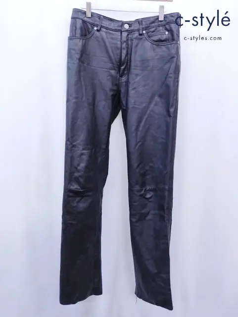 Harley-Davidson ハーレーダビッドソン レザーパンツ 32 ブラック 98209-03AM