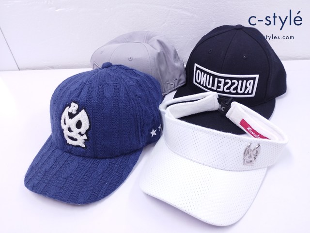 Russeluno ラッセルノ キャップ サンバイザー F ゴルフウェア ゴルフ用品 計4点