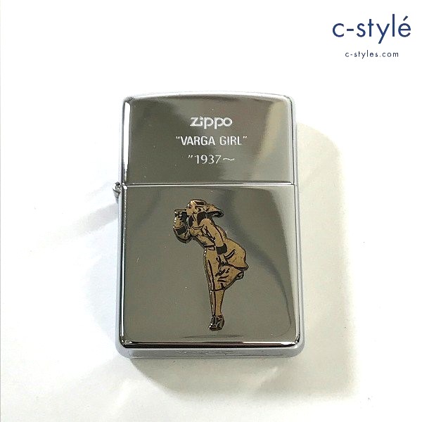 ZIPPO ジッポー オイルライター VARGA GIRL 1937～ シルバー 1994年 喫煙具