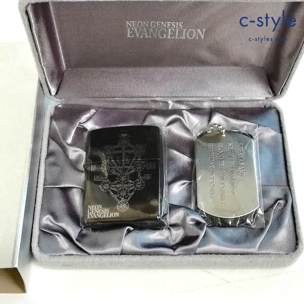 ZIPPO ジッポー 新世紀エヴァンゲリオン セフィロトの樹 ブラック系 2006 ドッグタグ付き 喫煙具