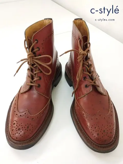 Tricker’s × Paul Smith トリッカーズ×ポールスミス ブーツ 7・1/2 ブラウン M6178 シューキーパー付き