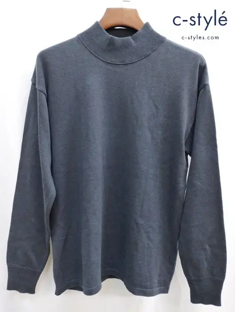 ADDICT CLOTHES アディクトクローズ ニット 40 グレー ACVM ACV-KNS04 MOC NECK LONG SLEEVE KNIT