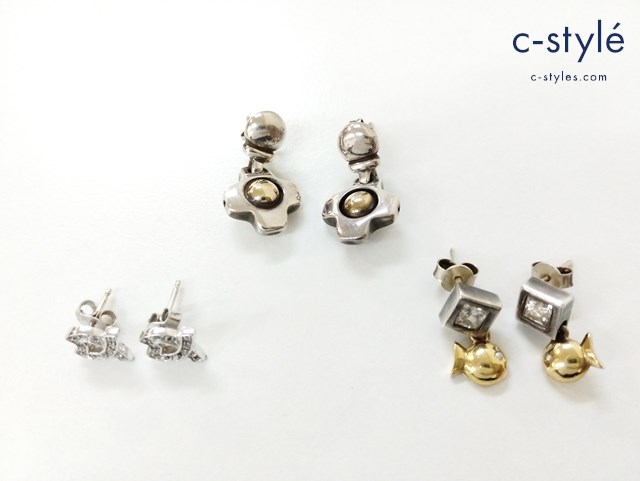 CLIO BLUE クリオブルー ピアス シルバー 魚 計3点