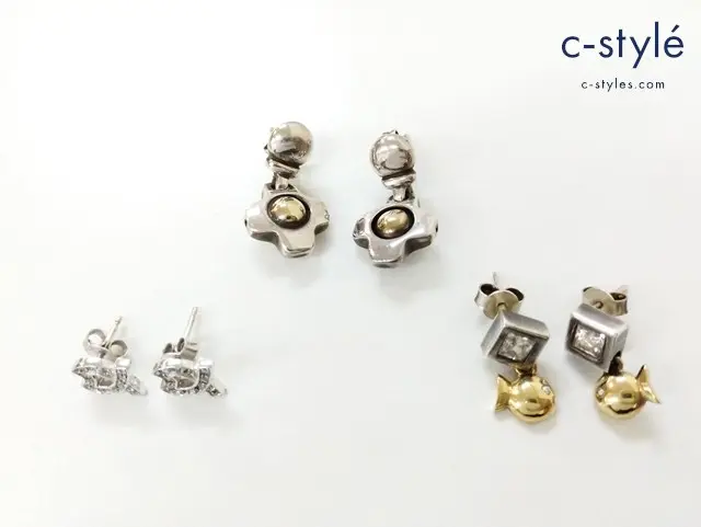 CLIO BLUE クリオブルー ピアス シルバー 魚 計3点