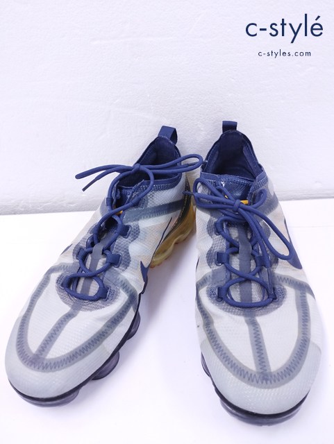 NIKE ナイキ スニーカー AIR VAPORMAX 2019 27cm MIDNIGHT NAVY×ORANGE AR6631-401 靴