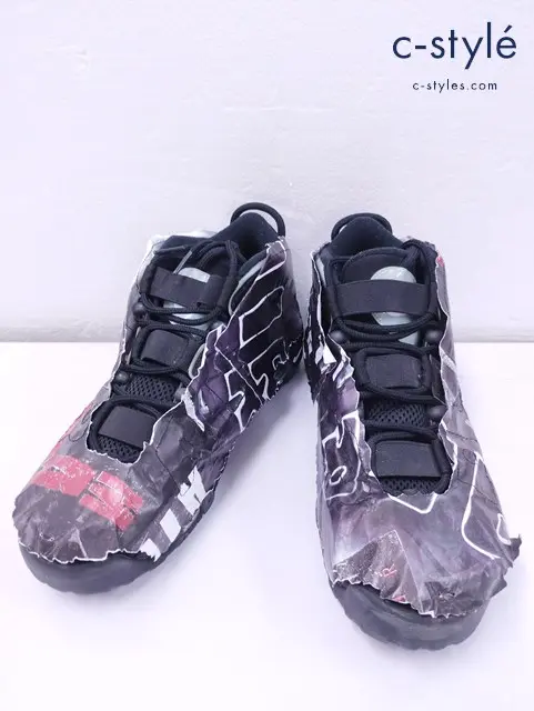 NIKE MAXIMUM VOLUME NIKE-AIR スニーカー AIR MORE UPTEMPO Made You Look 26.5ｃｍ ブラック DJ4633-010 靴