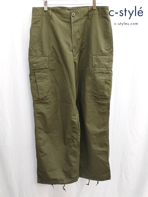BEAMS PLUS ビームスプラス カーゴパンツ L カーキ 綿100％