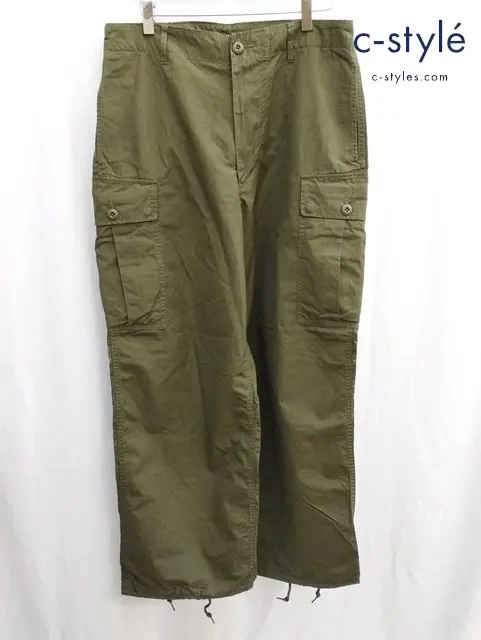 BEAMS PLUS ビームスプラス カーゴパンツ L カーキ 綿100％