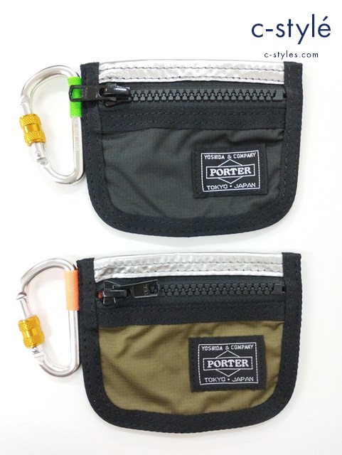 PORTER×GOOD OL’ ポーター × グッドオル コインケース ブラック×シルバー カーキ×シルバー