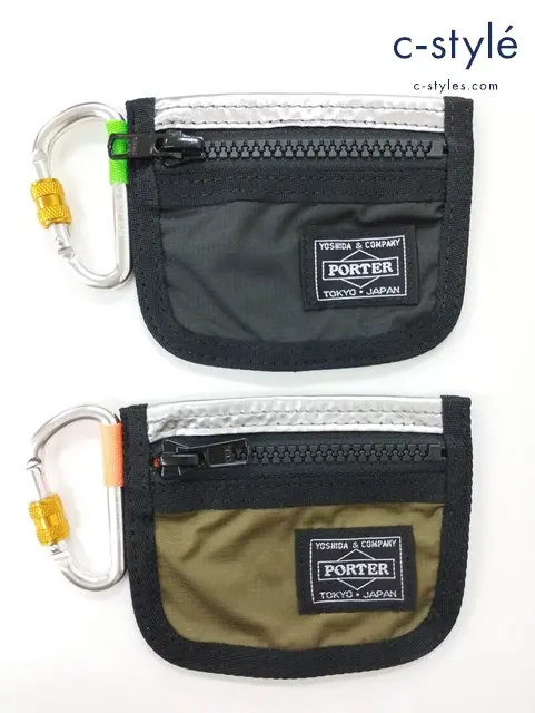 PORTER×GOOD OL’ ポーター × グッドオル コインケース ブラック×シルバー カーキ×シルバー