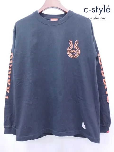 FR2 エフアールツー Logo within Face Outline 長袖Tシャツ ブラック M