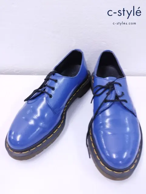 Dr.Martens ドクターマーチン ブーツ UK6 ブルー 3ホールシューズ 10084 靴