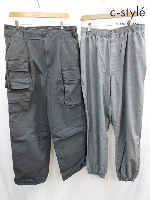 BEAMS ビームス パンツ L グレー チャコールグレー TEIJIN