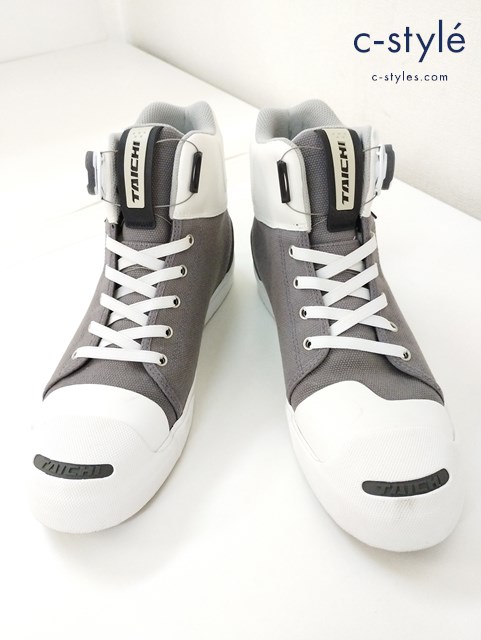 RSタイチ アールエスタイチ フープシューズ 27cm グレー×ホワイト RSS011 DRYMASTER-FIT バイク用品