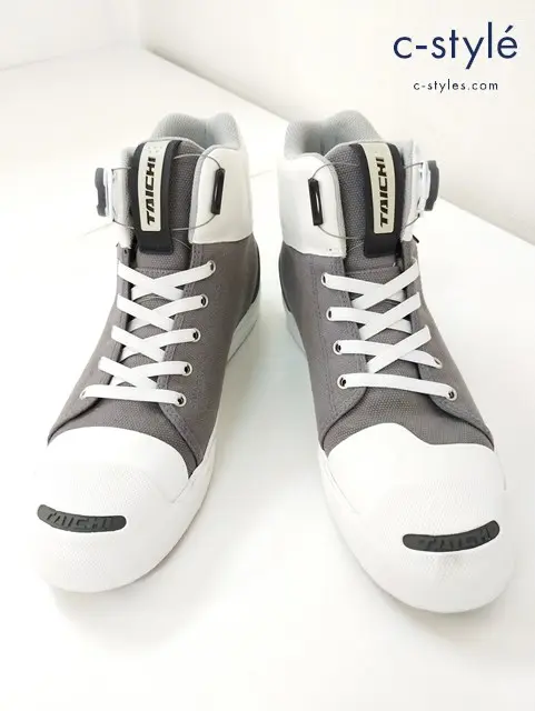 RSタイチ アールエスタイチ フープシューズ 27cm グレー×ホワイト RSS011 DRYMASTER-FIT バイク用品