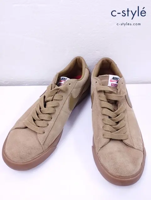 NIKE×Supreme ナイキ×シュプリーム スニーカー26.5cm ベージュ ” 716890-229