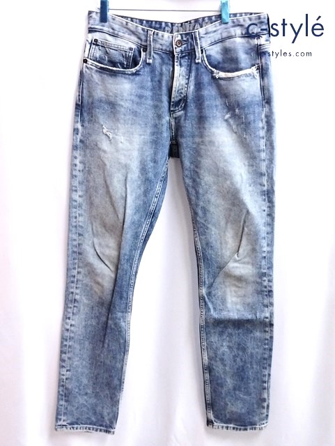 DENHAM デンハム デニムパンツ W32 インディゴ RAZOR SLIM FIT Candiani Denim 27170-1-11023