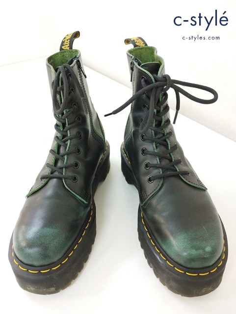 Dr.Martens ドクターマーチン 8ホールサイドジップブーツ UK8 ブラック JADON シューズ 靴 厚底