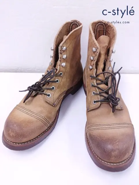 RED WING レッドウィング ブーツ 27.0cm ベージュ系 8113 IRON RANGE BOOTS